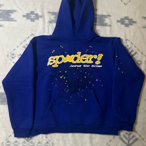 Blue Spider Graphic Hoodie